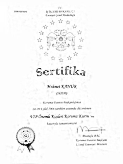 Emniyet Genel Müdürlüğü VIP Önemli Kişileri Koruma Kursu