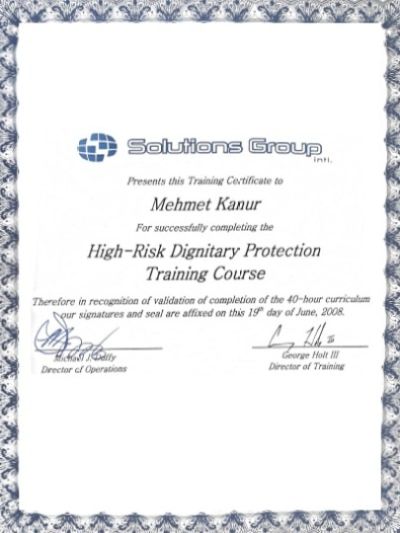 High-Risk Dignitary Protection Training Course